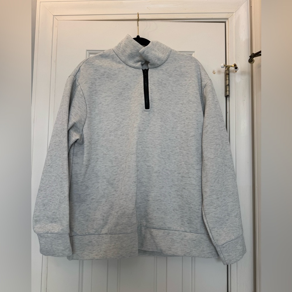 Melody Gray Quarter-Zip Sweatshirt